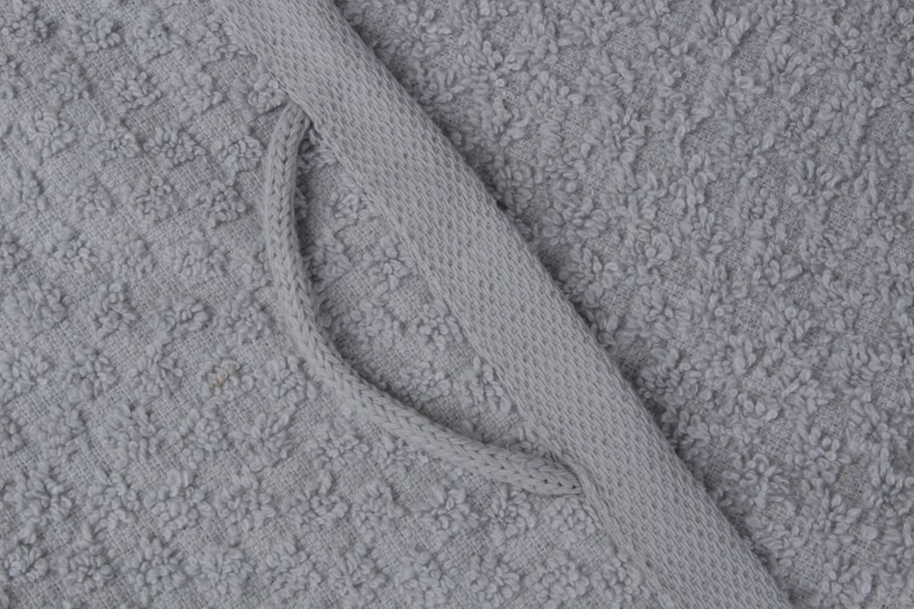 Handdoek Popcorn Collectie– 4 stuks – 70×140 – lichtgrijs