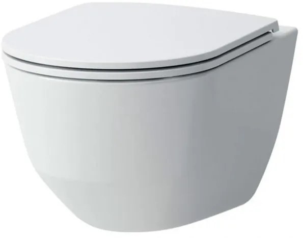 Laufen Pro Pack wandcloset 53x36x34.5cm spoelrandloos slimseat zitting softclose keramiek glans wit h8669570000001