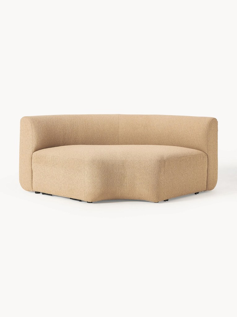 Ronde bouclé hoekmodule Sofia