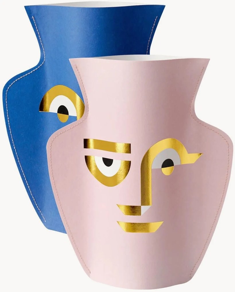 Handgemaakte decoratieve vaas Apollo van papier, H 29 cm