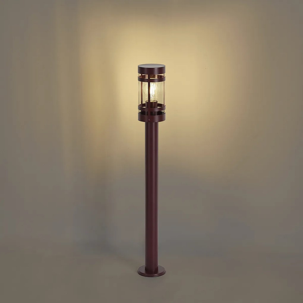Moderne buitenlamp donker rood 80cm IP44 - Gleam