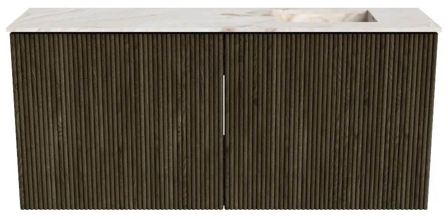 Mondiaz Joya DLux 90cm toiletmeubel shadow met wastafel faye rechts zonder kraangat frappe