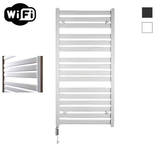 Sanicare HVW - Moda electrische WifiRadiator - 120x60cm - mat wit met thermostaat wit - linksonder HLDWW 601200/W