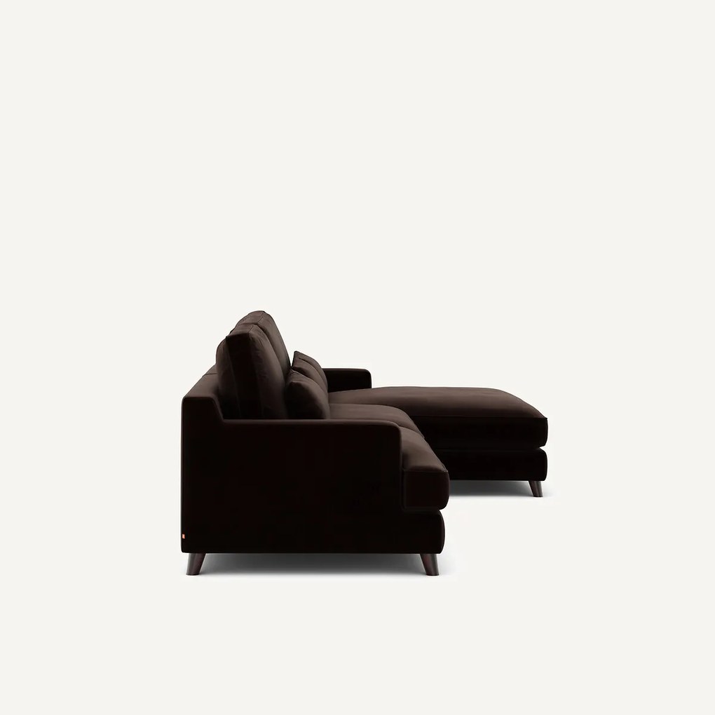 Hoekbank in fluweel, Alwine