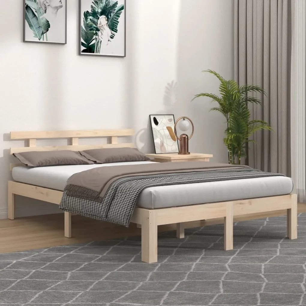 vidaXL Bedframe massief hout 160x200 cm