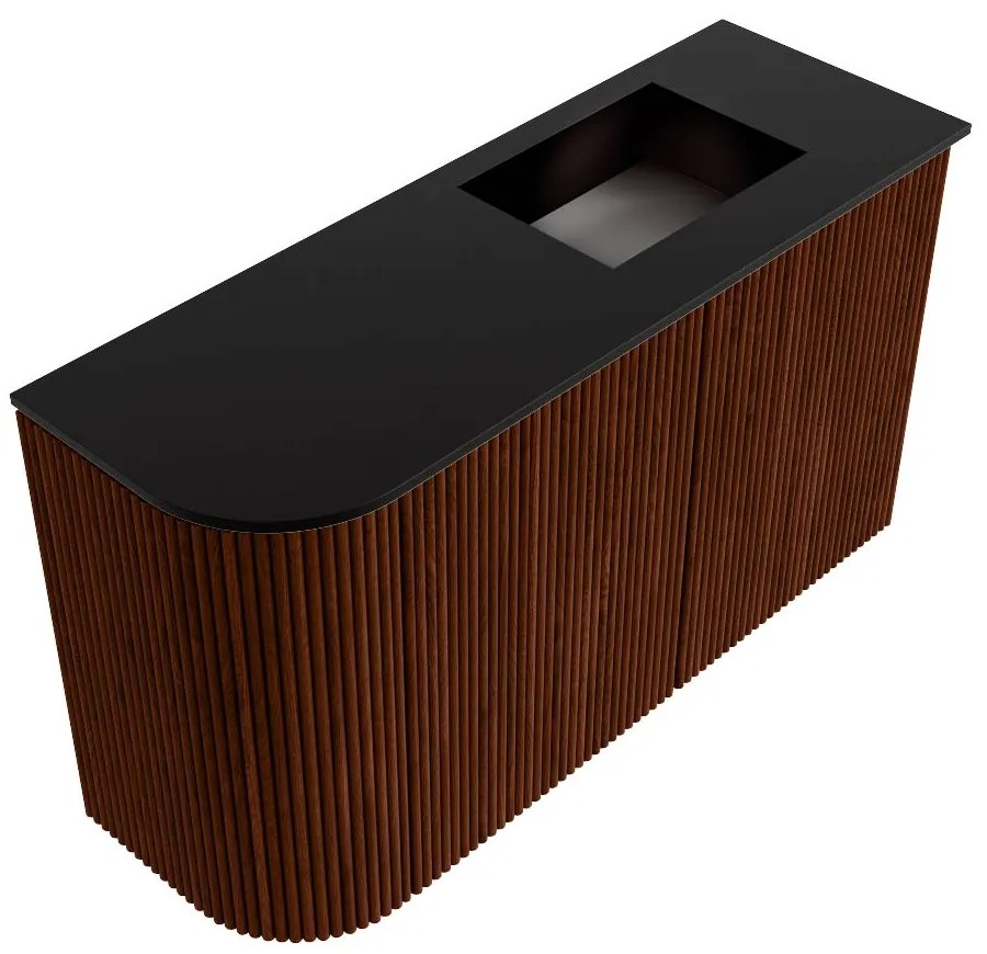 Mondiaz Joya 70cm toiletmeubel ronding links ruby met wastafel faye rechts 1 kraangat urban