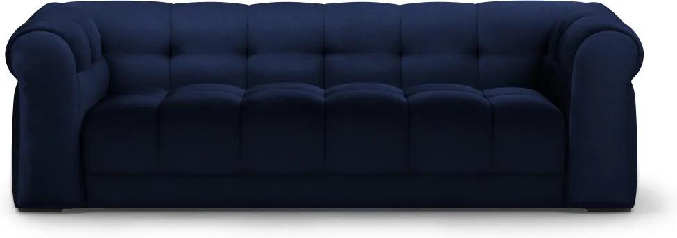 Rivièra Maison - Cobble Hill Sofa 3,5 Seater, velvet III, midnight blue - Kleur: blauw