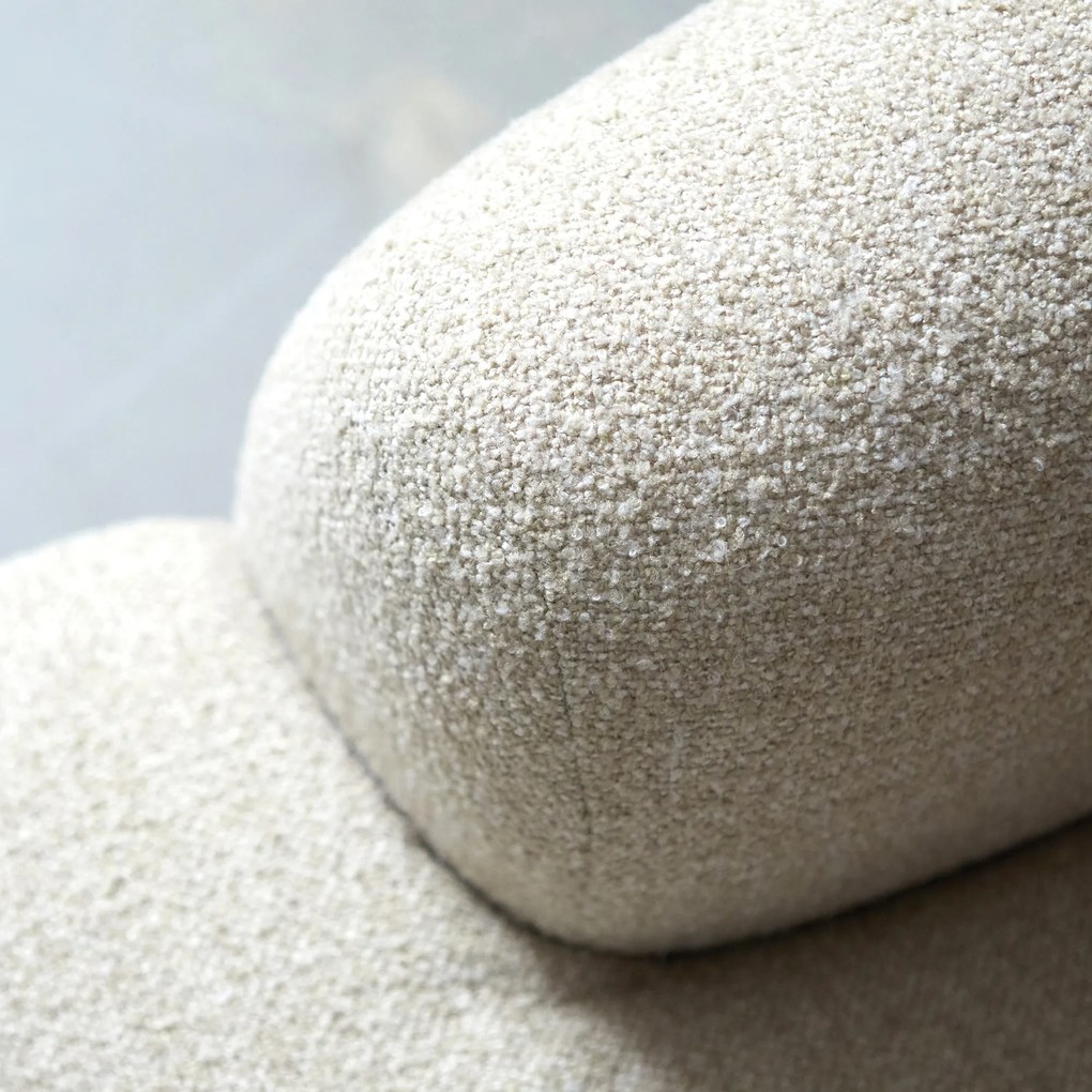 Kleine Hoekbank Beige Hoek Links