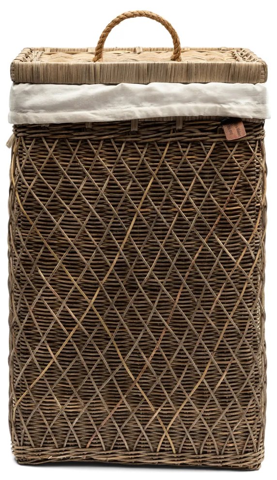 Rivièra Maison - Rustic Rattan Diamond Weave Laundry Basket - Kleur: naturel