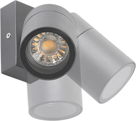 Buitenwandlamp antraciet IP44 draai- en kantelbaar - Solo