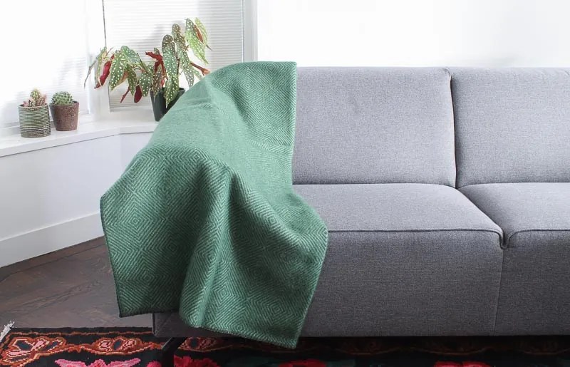 Klippan - Plaid Lamswol Nova - Groen