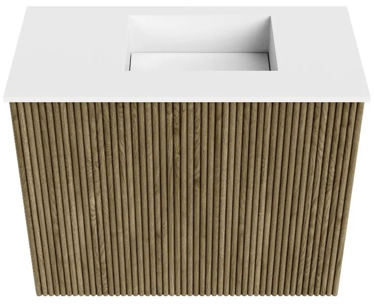 Mondiaz Joya 50cm toiletmeubel dusk met wastafel faye rechts 1 kraangat talc