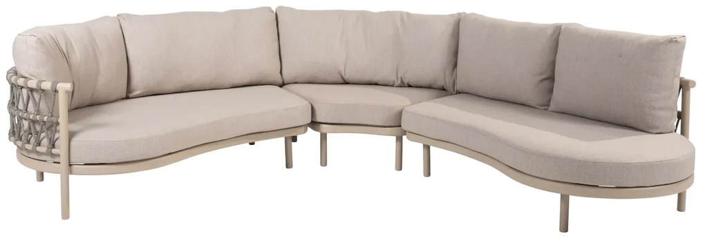 Taste by 4 Seasons Piacenza hoekbank latte Loungebank beige weerbestendig