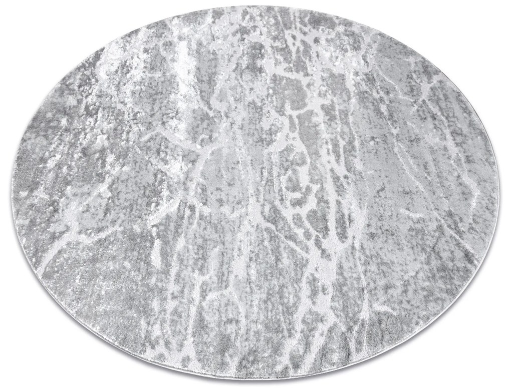 Tapijt MEFE modern  Rond ,  6182 Beton - Structureel,  twee poolhoogte , grijskleuring