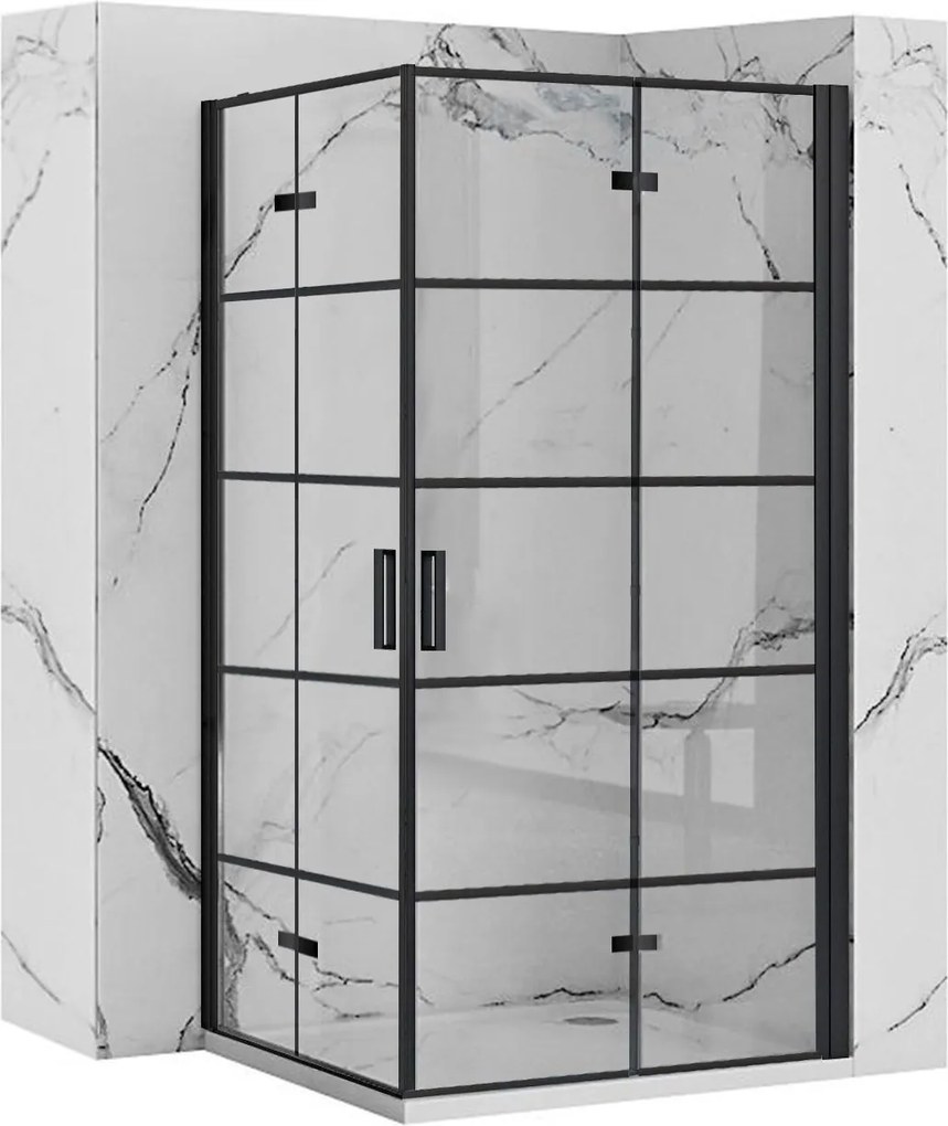 Kabina prysznicowa Rea Molier Black Double 80x90