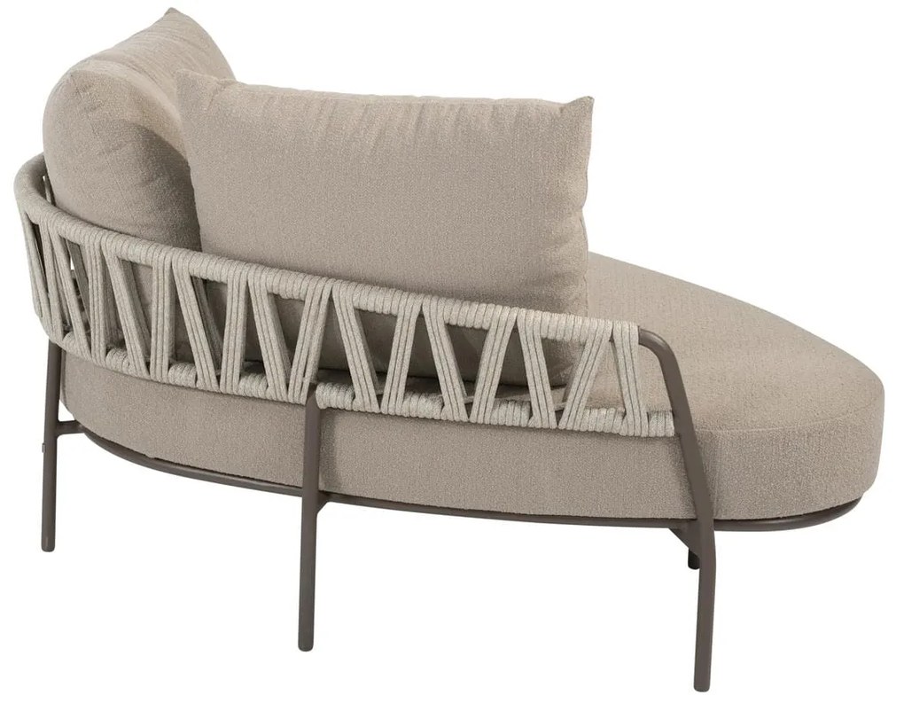 Taste by 4 Seasons Calma chaise loungebank terre SALE Loungebank bruin weerbestendig