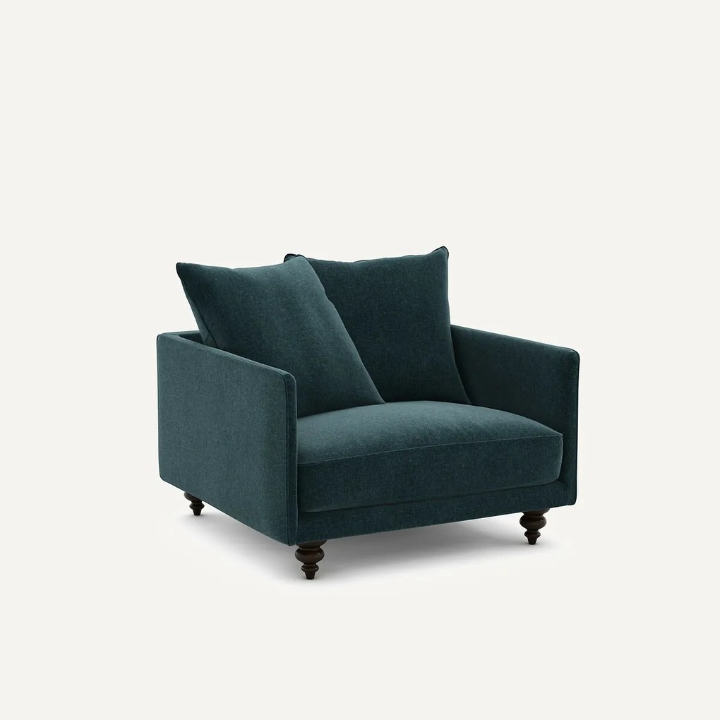 Fluwelen chenille fauteuil, Lazare