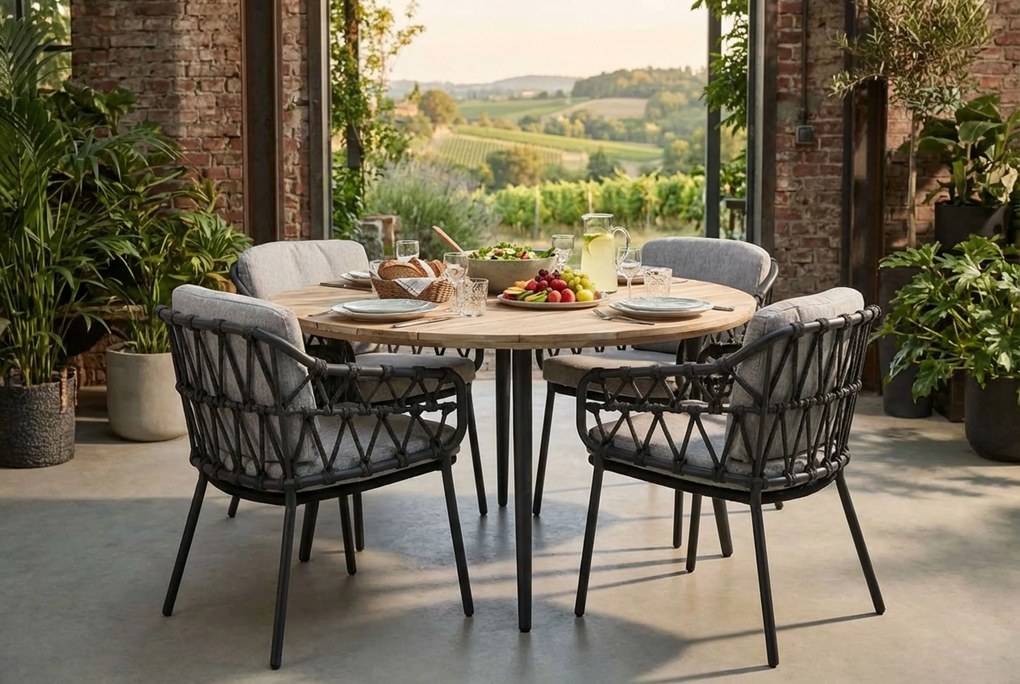 Tuinset 4 personen Rope Grijs 4 Seasons Outdoor Seasons