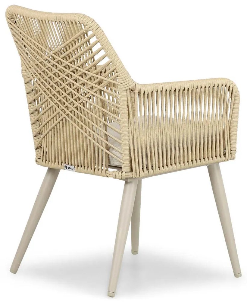 Tuinset 10 personen 400 cm Aluminium/wicker Taupe Coco Vedra/Brighton