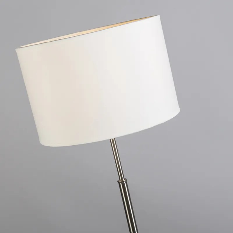 Stoffen Moderne vloerlamp wit rond - VT 1 Modern E27 Binnenverlichting Lamp