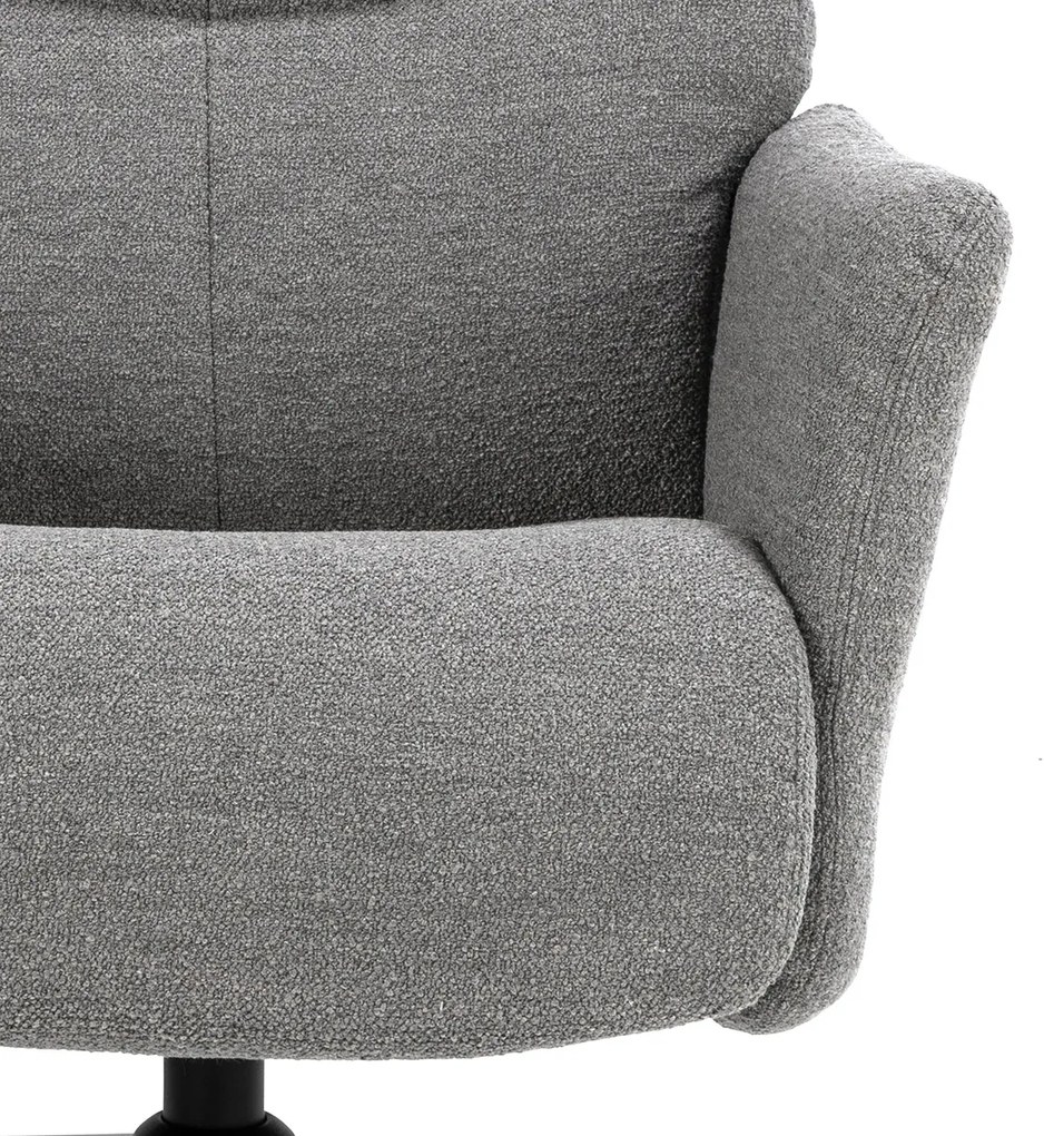 Verstelbare Fauteuil Met Voetenbank Grijs