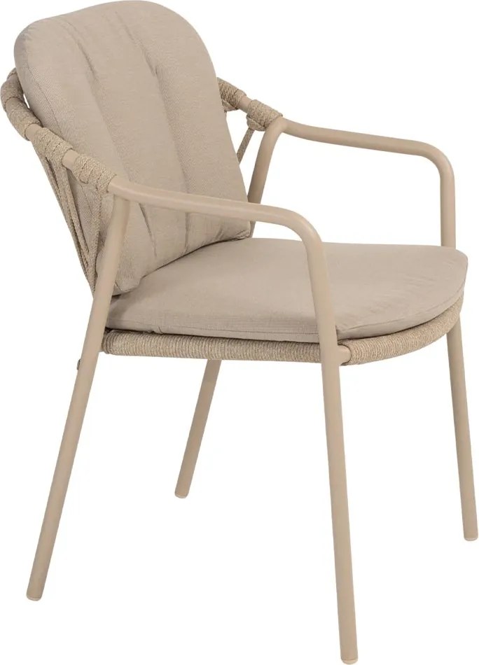 Taste by 4 Seasons Manitoba stapelbare tuinstoel - latte