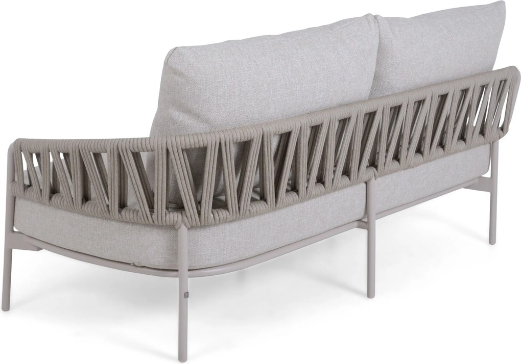 4 Seasons Outdoor Seasons Calma . Seater Bench Left Arm LOFT Aluminium Taupe