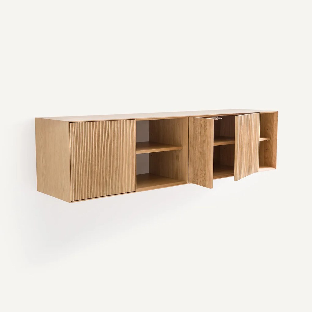 Eiken wandconsole Mikube