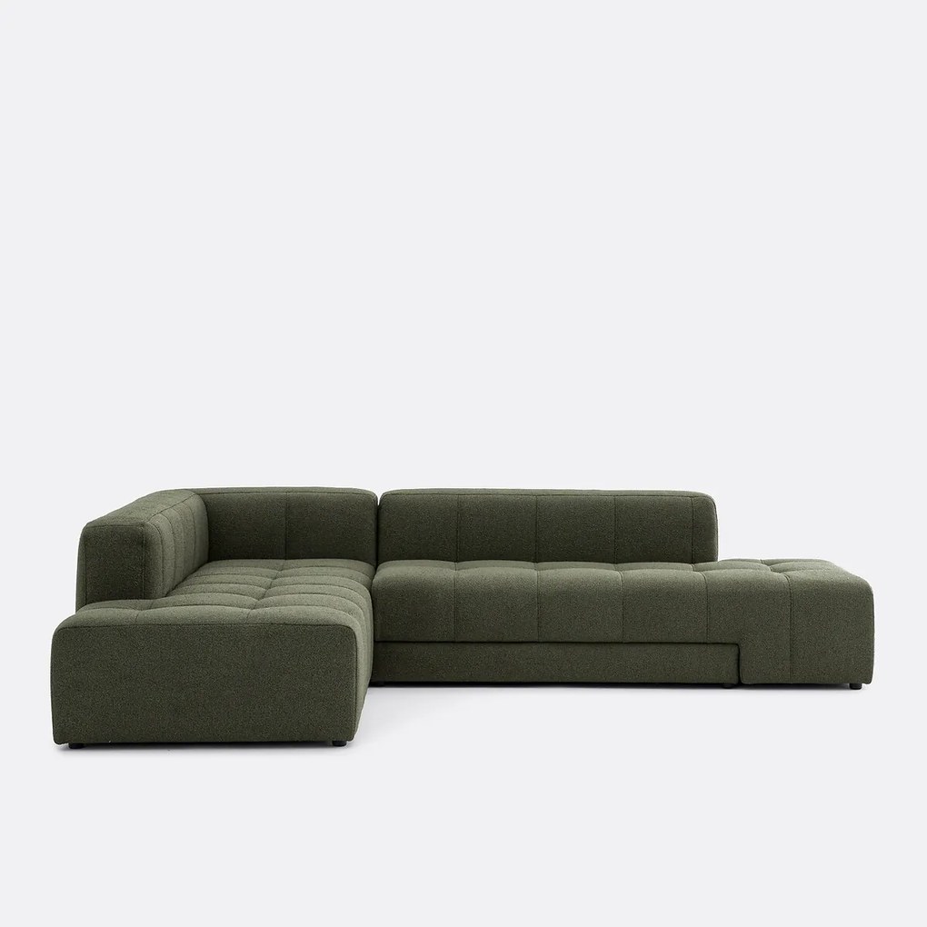 Hoekslaapbank links, fijne badstof, FANO