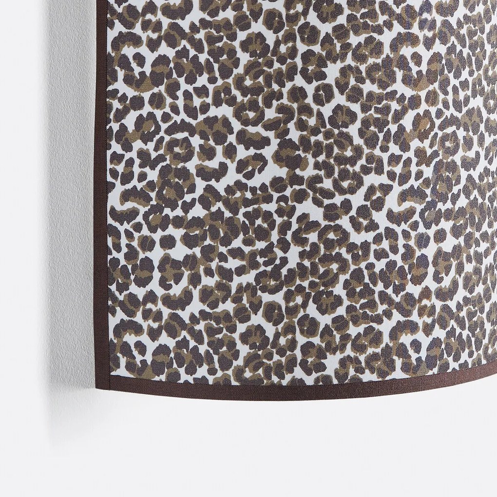 Katoenen wandlamp met luipaardprint Aretha