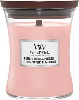 WoodWick geurkaars - Medium Hourglass - Pressed Blooms&amp;Patchouli