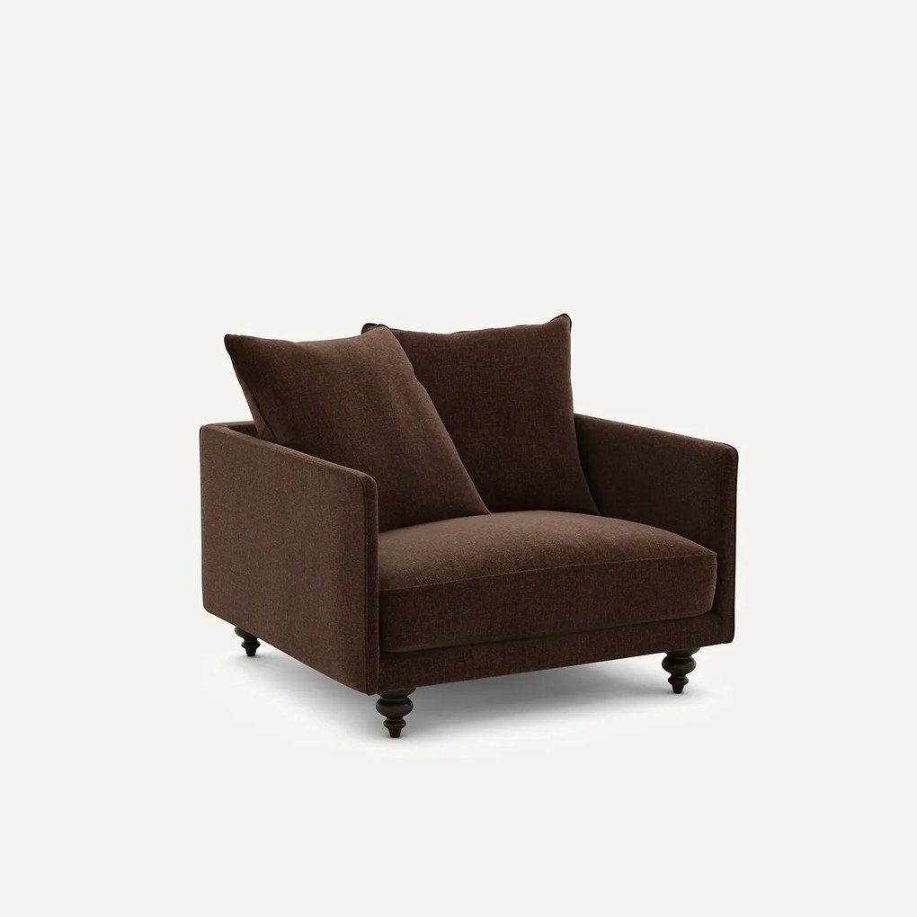 Fluwelen chenille fauteuil, Lazare
