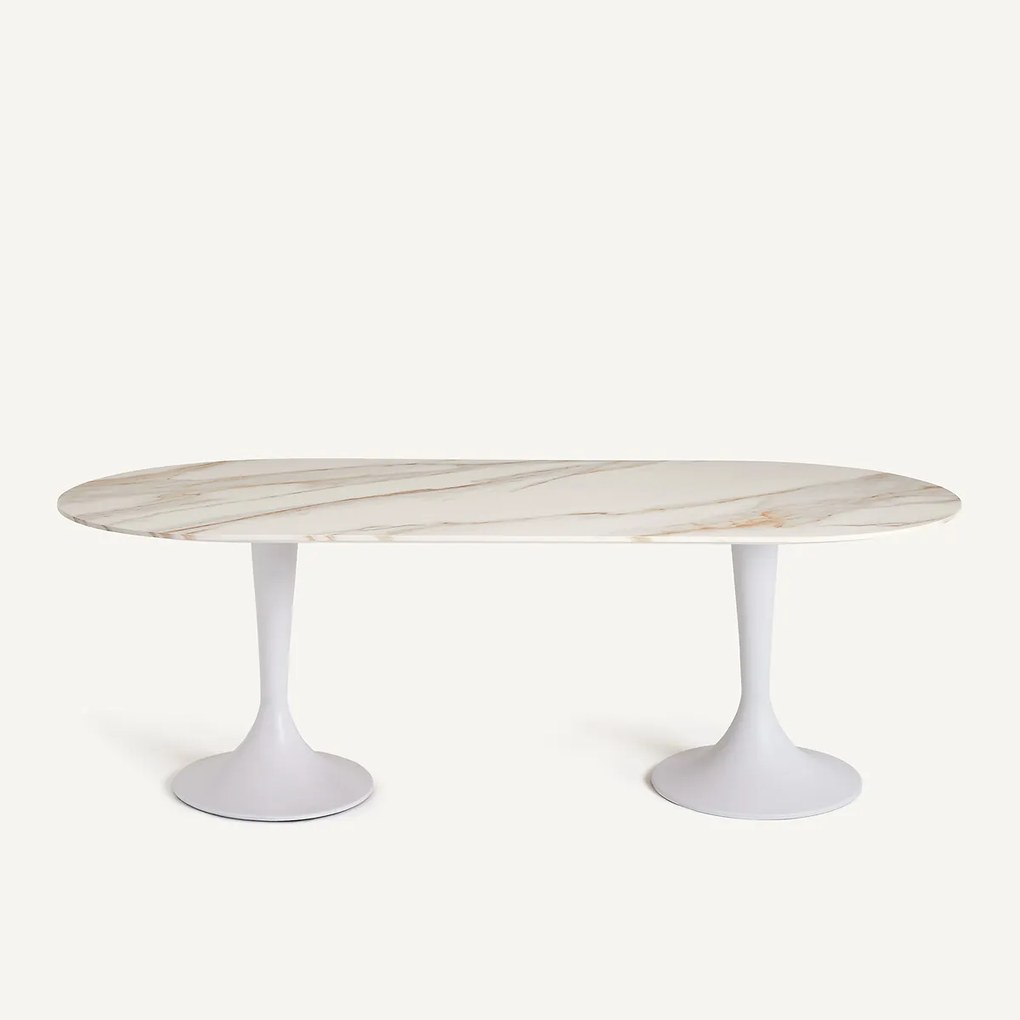 Ovaal tafelblad in keramiek L220 cm, Ovalo