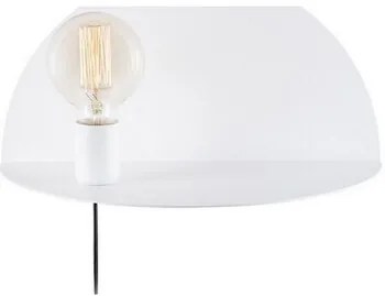 Wandlampen Wit Homemania  Shelfie Wandlamp, Modern ontwerp, Wit, 40x20x20cm
