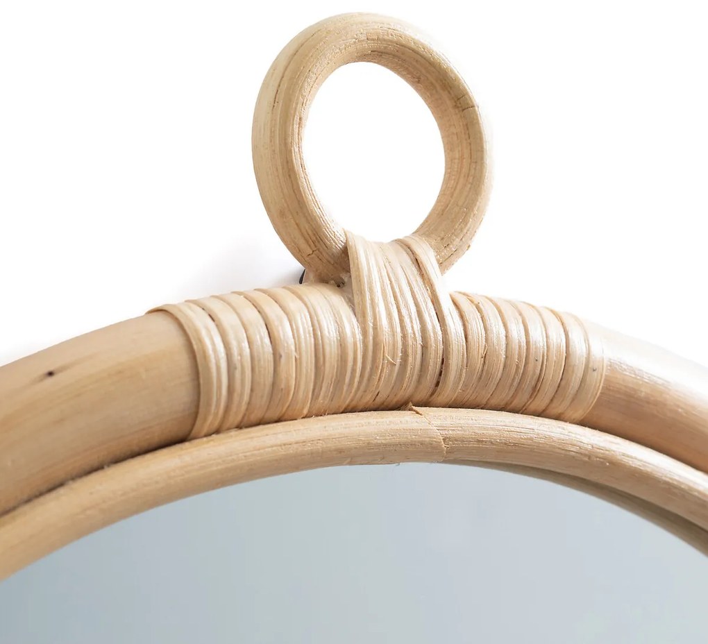 Ronde spiegel in rotan,Ø45 cm, Nogu
