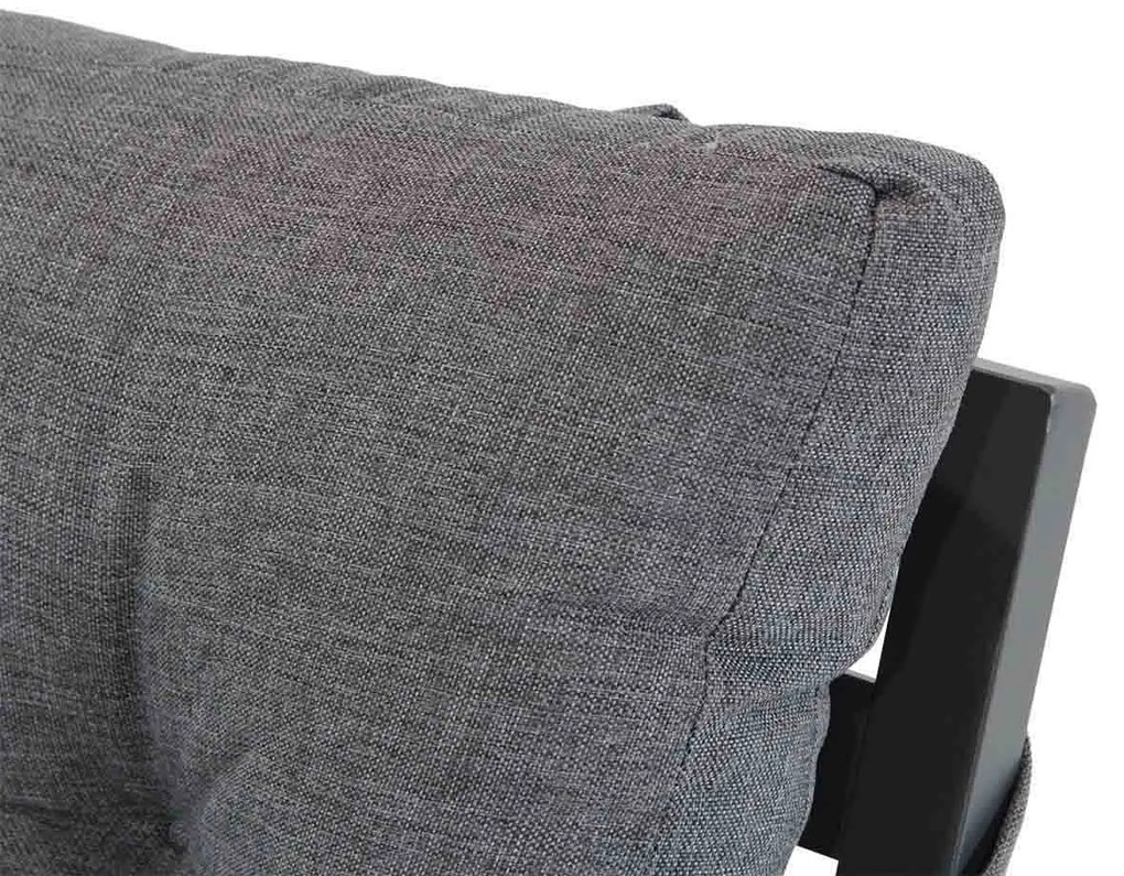 Stoel en Bank Loungeset Aluminium Grijs 4 personen Lifestyle Garden Furniture Batala