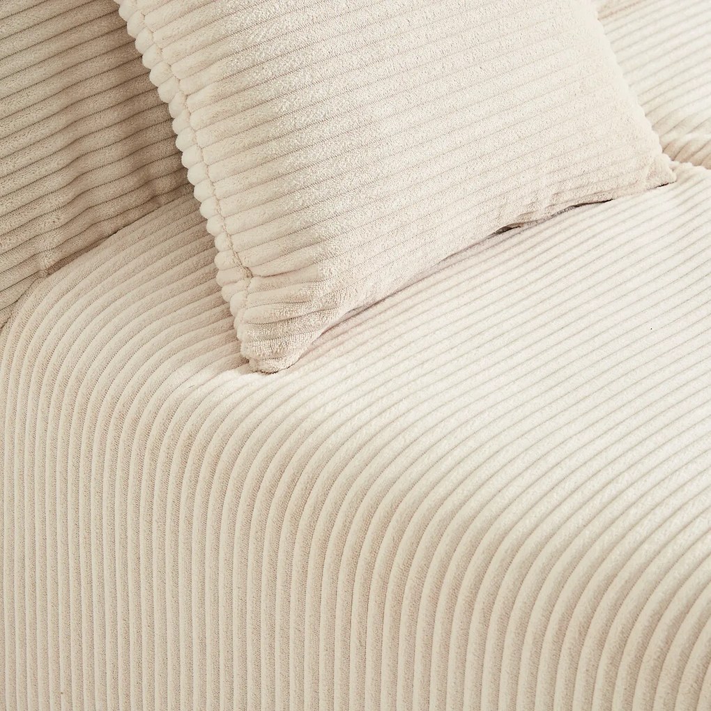 Slaapbank BZ, premium HR 12 cm, ribfluweel, AVA