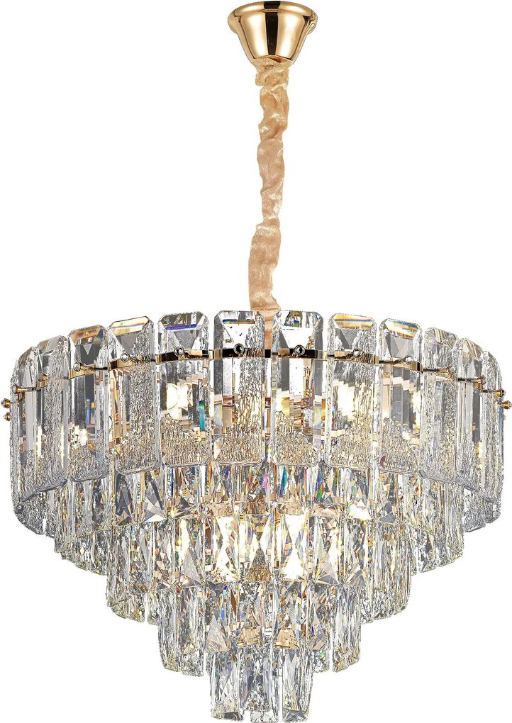 Hanglamp met kristallen G056-CP 50cm GOLD