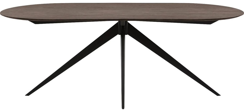 Goossens Excellent Eettafel Uniek, Semi rond 200 x 100 cm