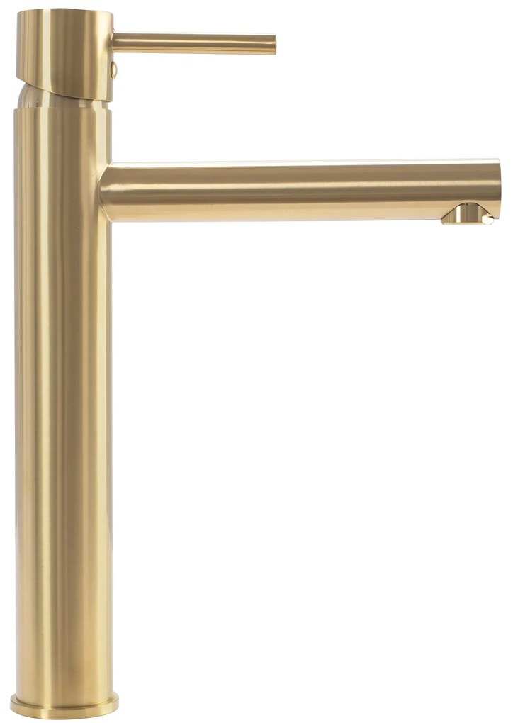 Wastafelkraan Rea Tess Gold Brush High