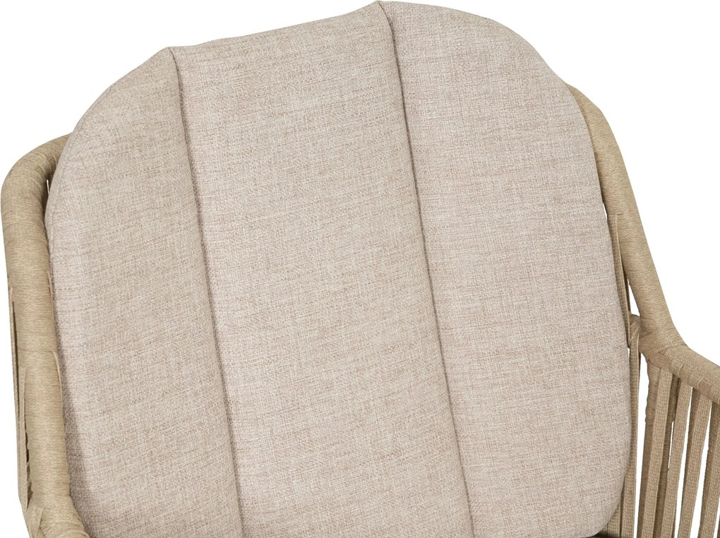 Tuinset 6 personen 220 cm Rope Taupe Domani Furniture Trivento/Belluno
