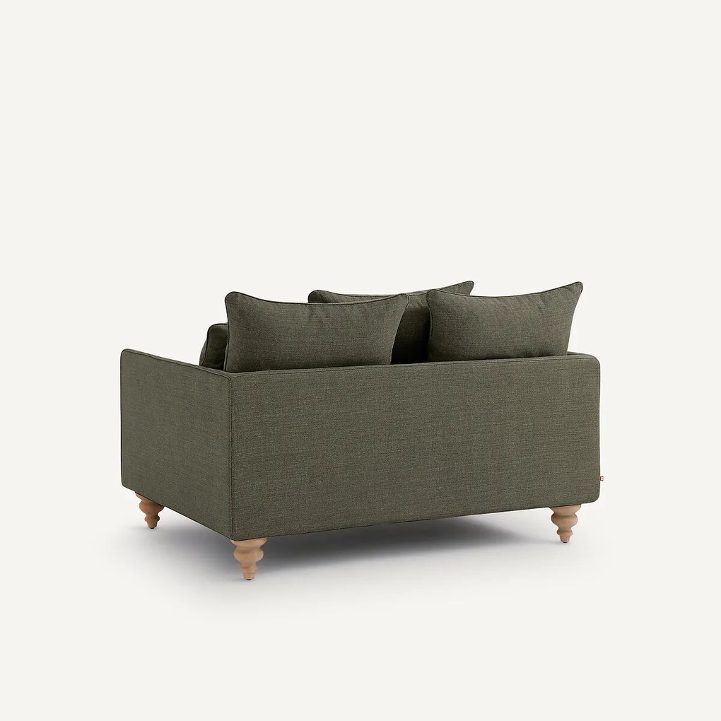 2-zits bank in katoen en linnen, Lazare