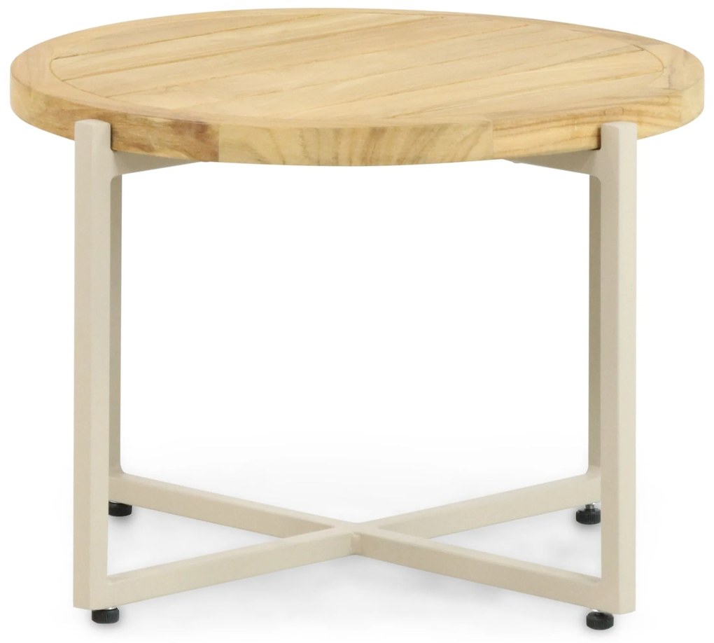Stoel en Bank Loungeset 4 personen Aluminium/Wicker Taupe Apple Bee Milou