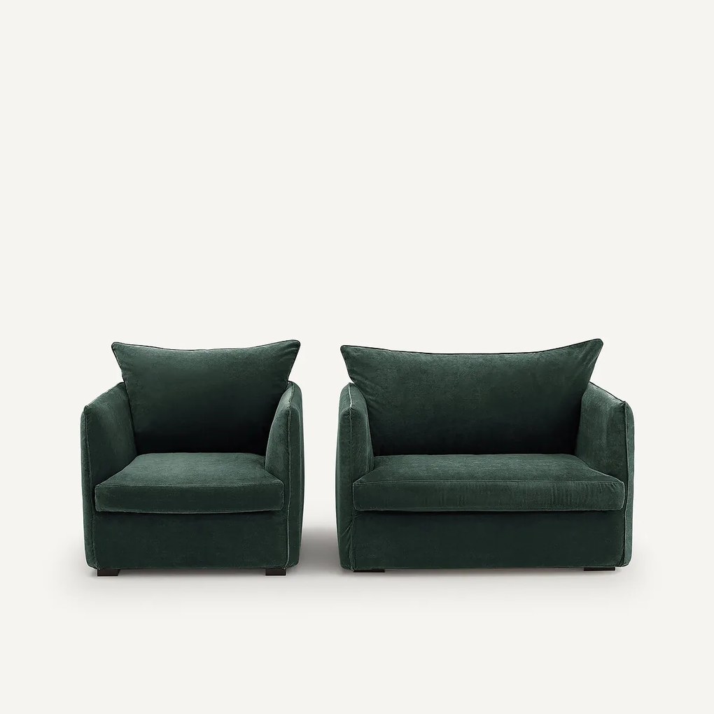 Fauteuil XL in fluweel, Neo Chiquito