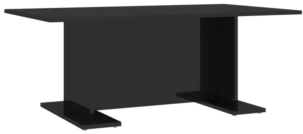 vidaXL Salontafel 103,5x60x40 cm spaanplaat hoogglans zwart