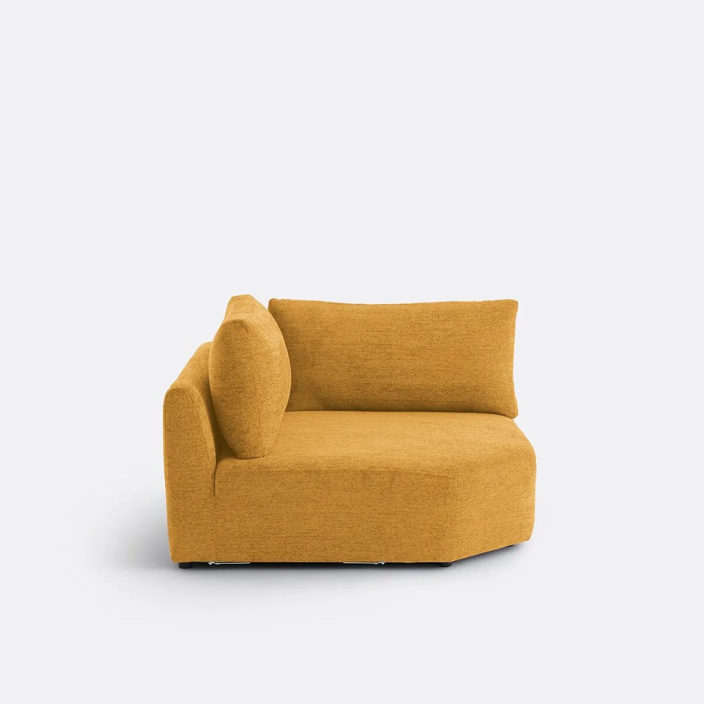 Omkeerbare hoekmodule, gemêleerde chenille, Monica