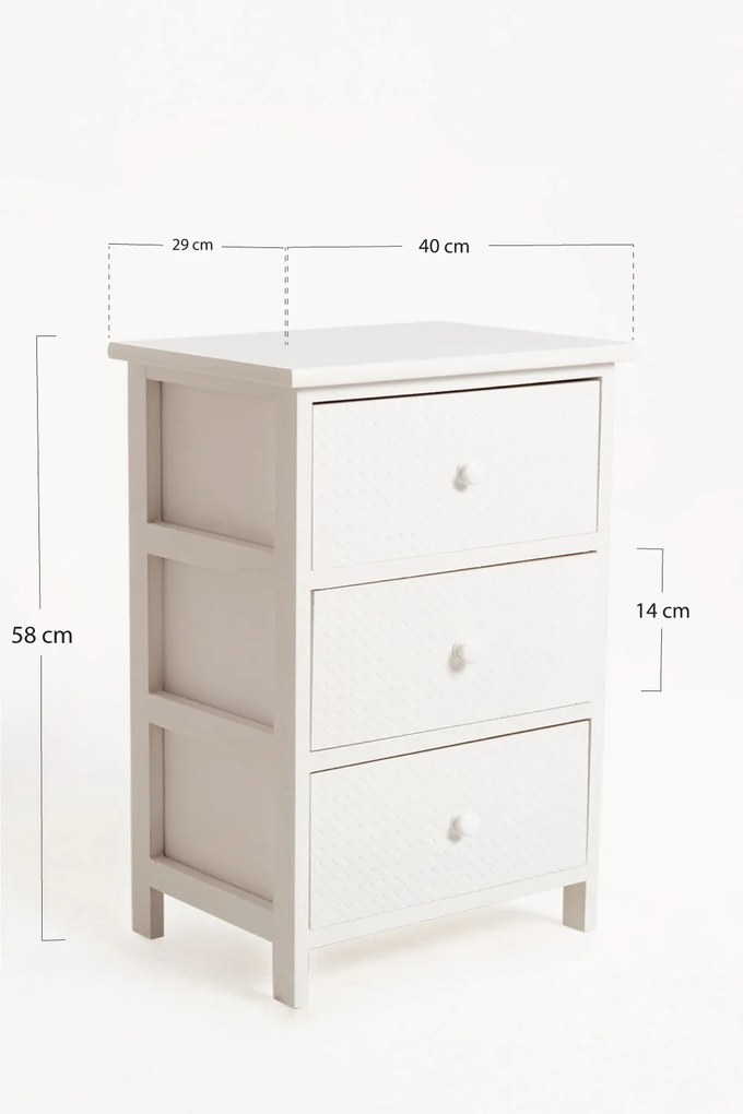 Hulpmeubilair Lotuc Wit, breed, 3 laden