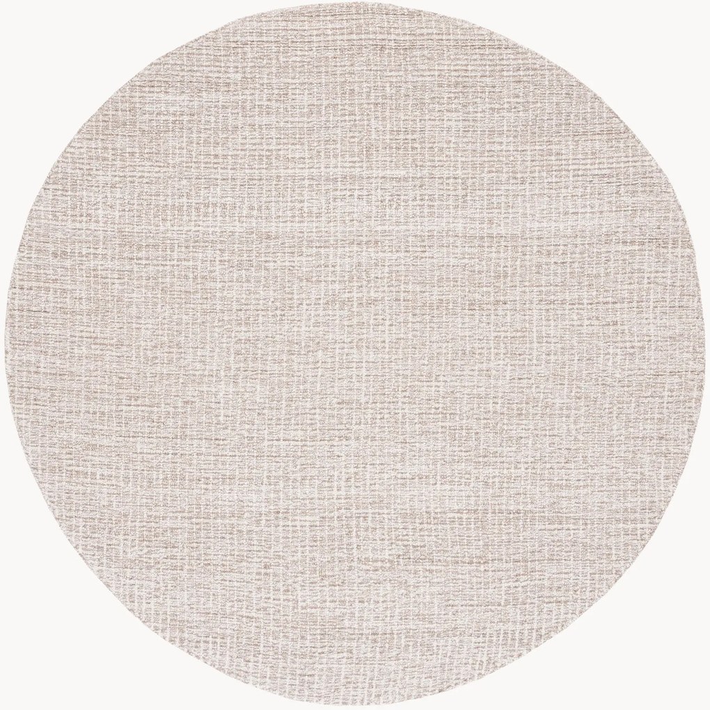Rond handgetuft laagpolig wollen vloerkleed Phaedra