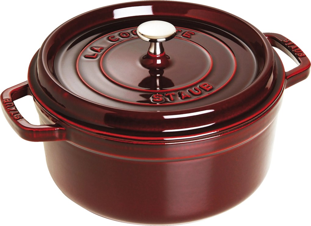 Staub La Cocotte Cocotte 26 cm / 5,25 l, Rond, Grenadine rood - La Cocotte - Staub