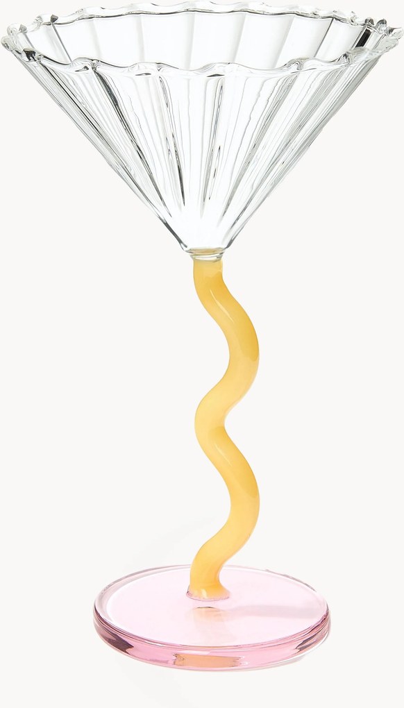 Cocktailglazen Curve van borosilicaatglas, 2 stuks